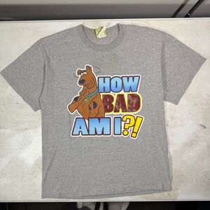 Y2k Cartoon Network SCOOBY DOO "How Bad Am I ... As BAD As I Wanna Be" L Shirt